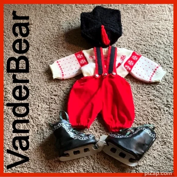 CORNELIUS VanderBear - NORTH AMERICAN BEAR CO. HOLIDAY OUTFIT - Vintage 1988 - Picture 1 of 16